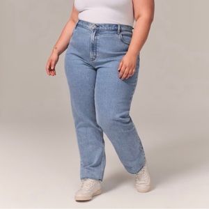 Abercrombie & Fitch Curve Love The 90s Straight Ultra High Rise